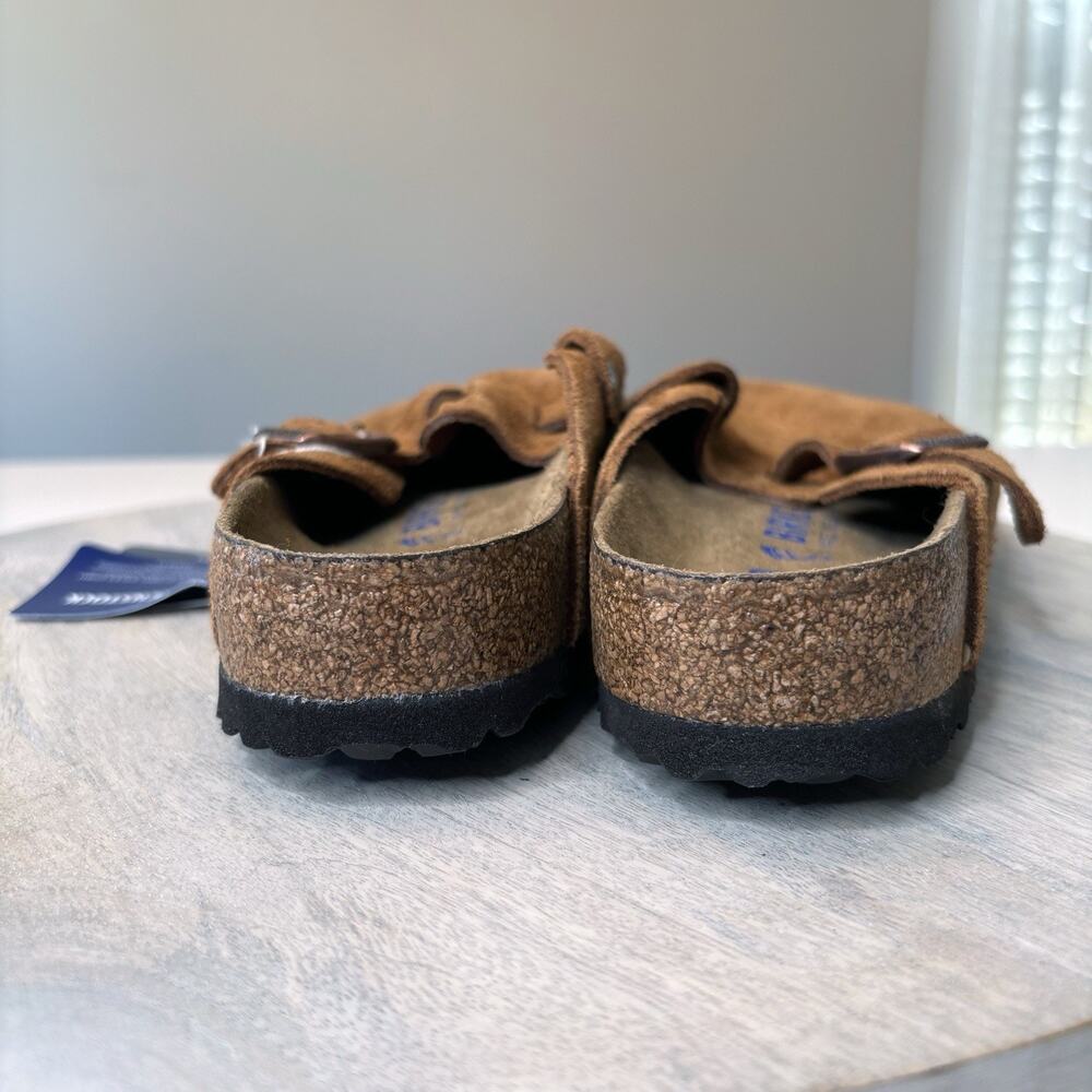 New with Tags Men's Birkenstock Boston Mink Classic Suede Soft Clogs Shoes Sz 7 - Picture 7 of 10